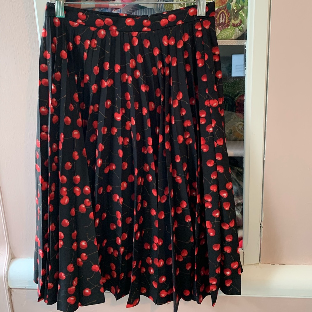 Jcrew Cherry Print Skirt